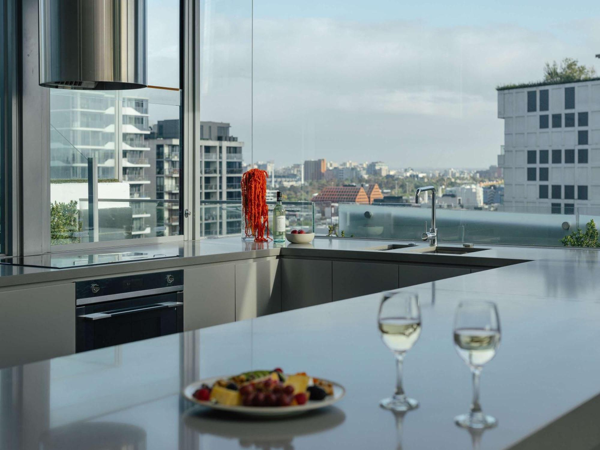 The Olsen Melbourne Art Series Esterno foto A kitchen with a view